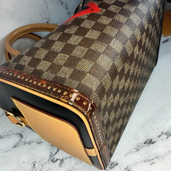 Louis Vuitton Transformed Speedy Bag Damier Ebene Time Trunk V Bandouliere 25 LV - Picture 12 of 15